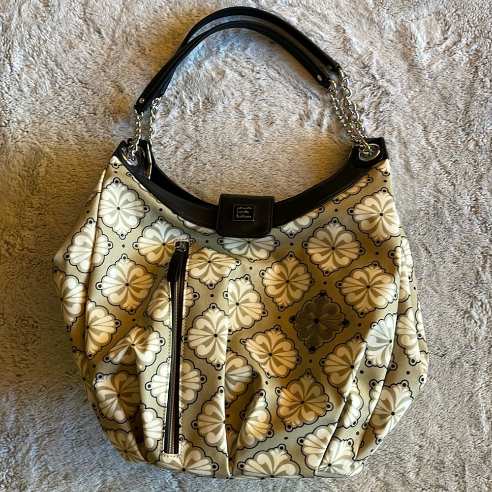 Petunia Pickle Bottom Diaper Bag  size L tan cream